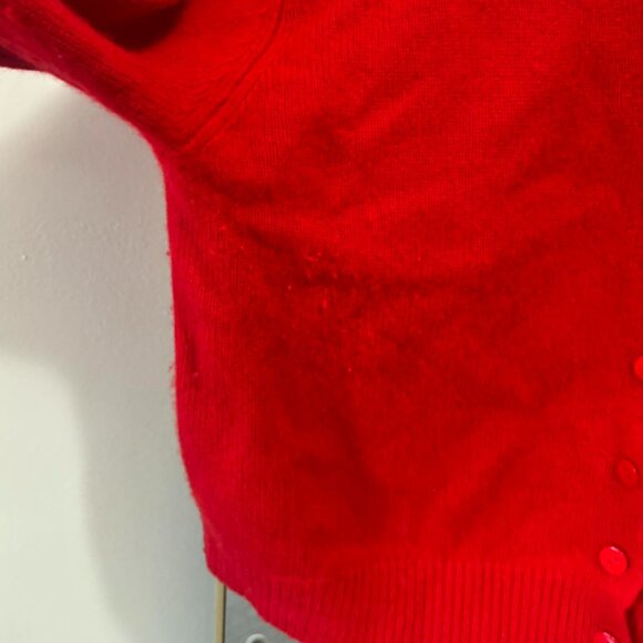 reformation Clara cherry red cashmere cardigan - Picture 4 of 6